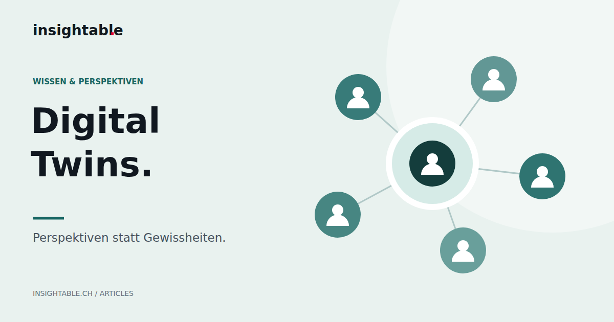 Vernetzte stilisierte Personenprofile als Illustration einer synthetischen Zielgruppe.